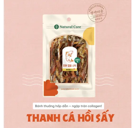 Cá hồi sấy cho chó