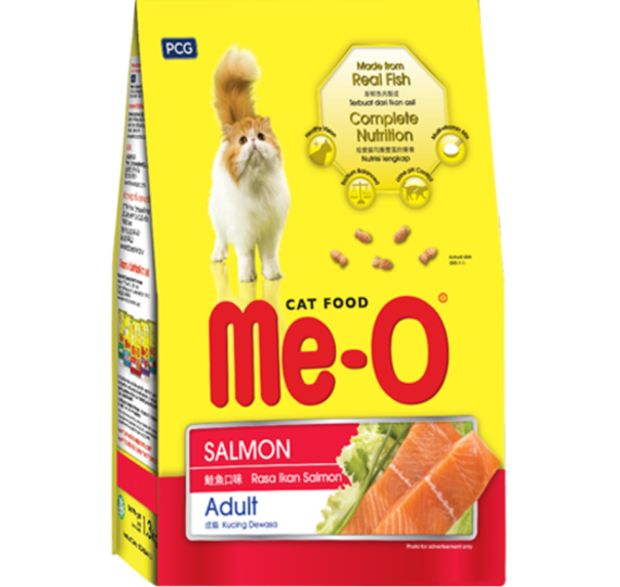 Thức ăn me-o dành cho mèo trưởng thành hương vị cá hồi