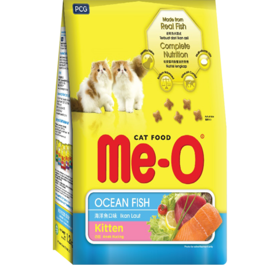 Thức ăn me-o dành cho mèo con hương vị cá biển